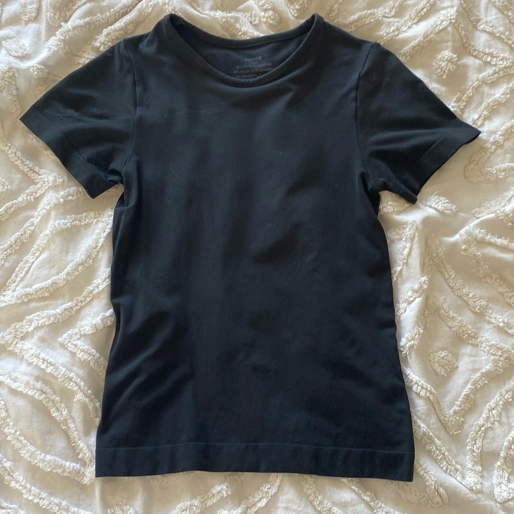Skims black stretch top
